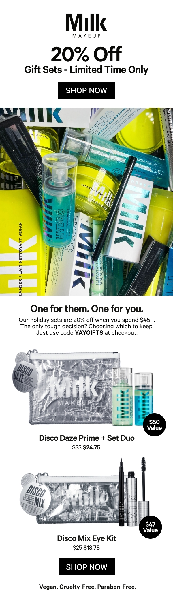 Shop 20% Off at Milk Makeup