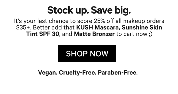 Shop 25% OFF all Makeup at Milk Makeup