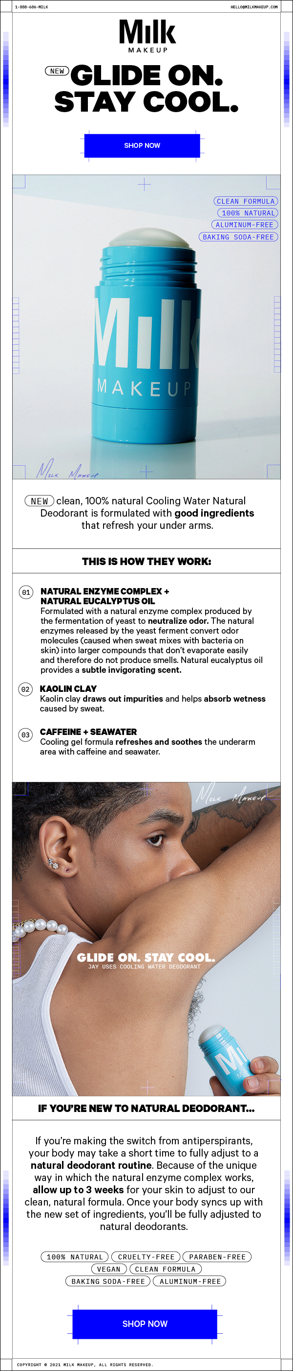 Shop Cooling Water Natural Deodorant at Milk Makeup