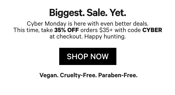 Shop Cyber Monday 35% Off at Milk Makeup