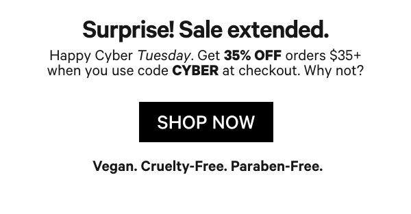 Shop Cyber Monday 35% Off at Milk Makeup