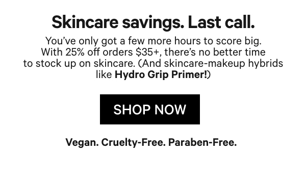 Shop 25% OFF all Skincare at Milk Makeup