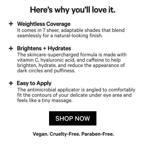 NEW Sunshine Under Eye Tint + Brighten at Milk Makeup