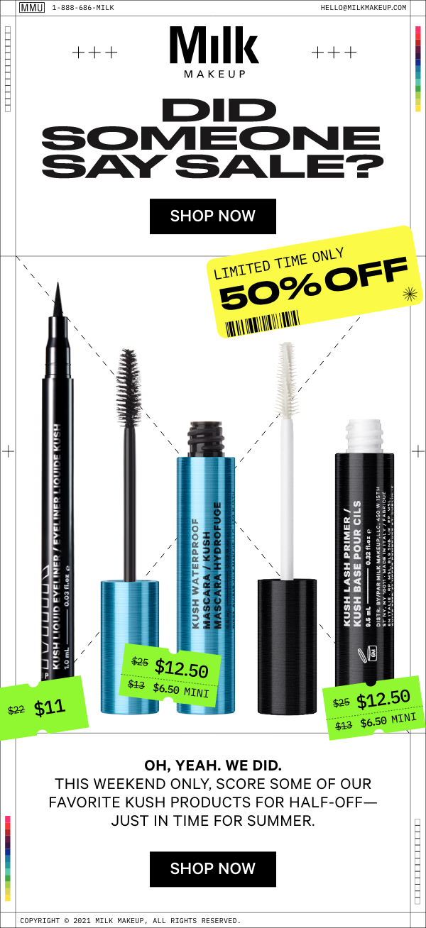 Shop 50% OFF KUSH at Milk Makeup