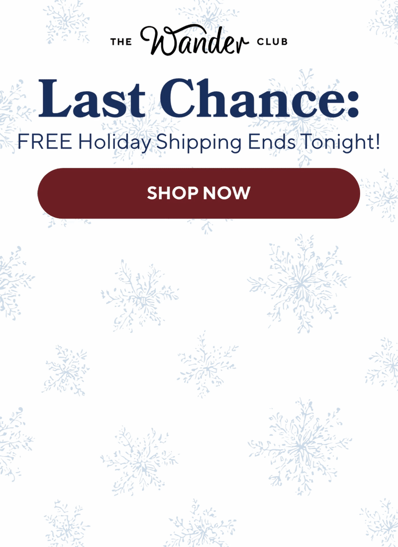 Last chance: FREE Holiday Shipping Ends Tonight!