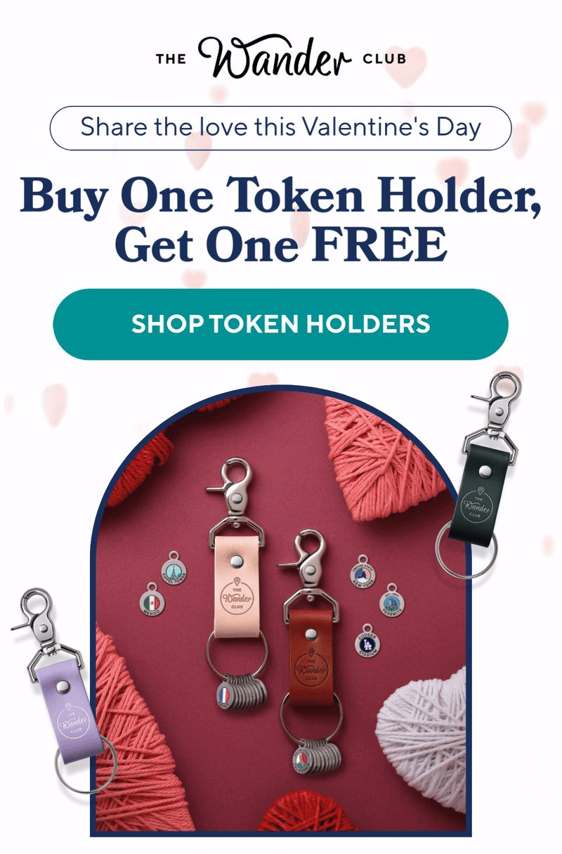 Share the love this Valentine's Day: Buy One Token Holder, Get One FREE- SHOP TOKEN HOLDERS