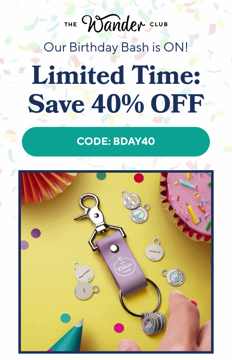 Our Birthday Bash is ON!-Fastest Shoppers Save 40% OFF