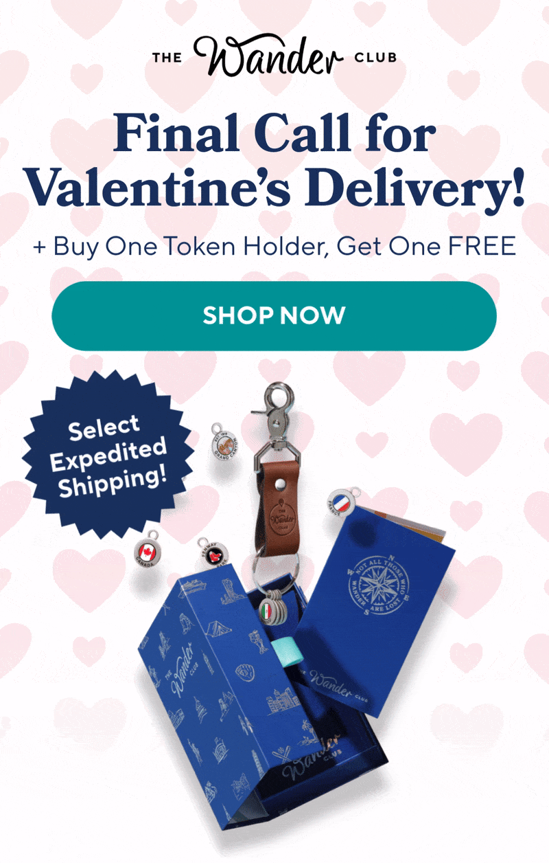 Final Call for Valentine's Delivery! + Buy One Token Holder, Get One FREE - SHOP NOW