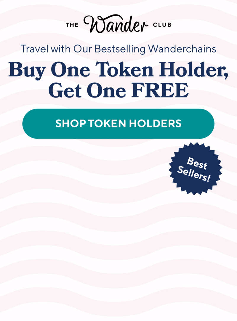Travel with Our Bestselling Wanderchains with Buy One Token Holder, Get One FREE- SHOP TOKEN HOLDERS