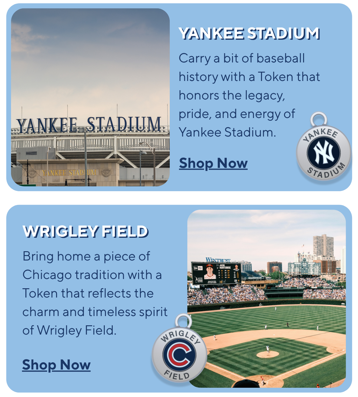 MLB Stadium Tokens