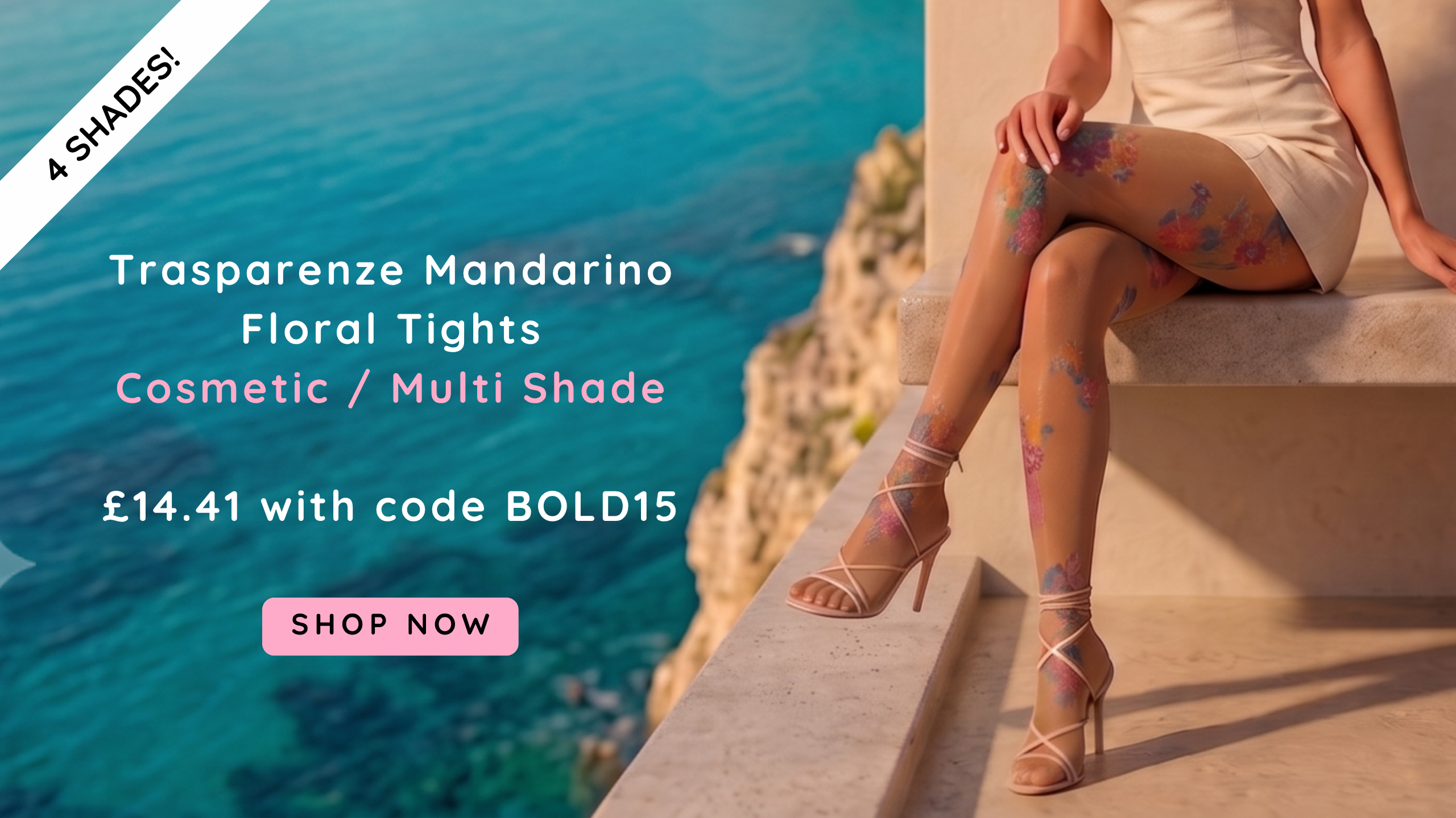 Shop Trasparenze Mandarino Floral Tights