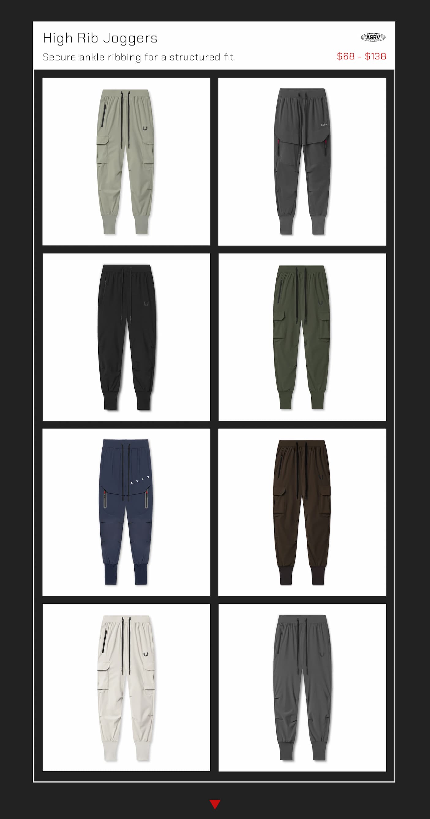 High Rib Joggers
