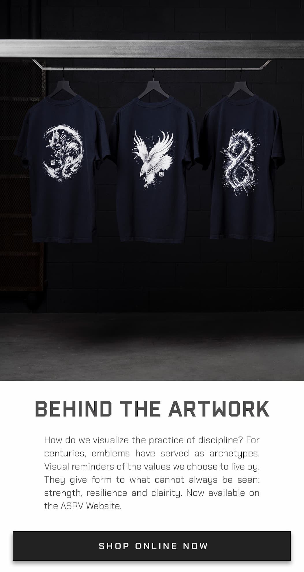 How do we visualize the practice of discipline? For centuries, emblems have served as archetypes. Visual reminders of the values we choose to live by. They give form to what cannot always be seen: strength, resilience and clairity. Now available on the ASRV Website.