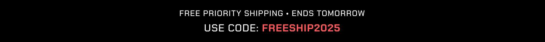 Free Priority Shipping