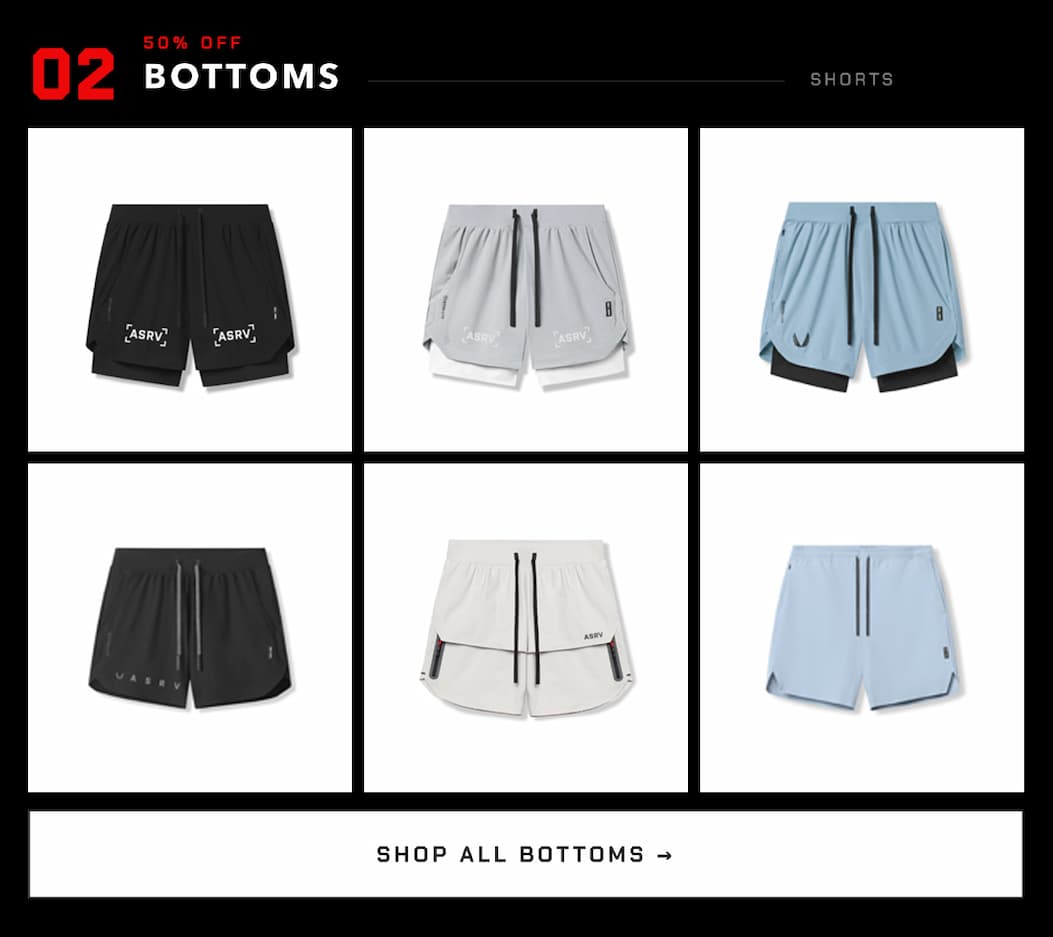 50% OFF BOTTOMS