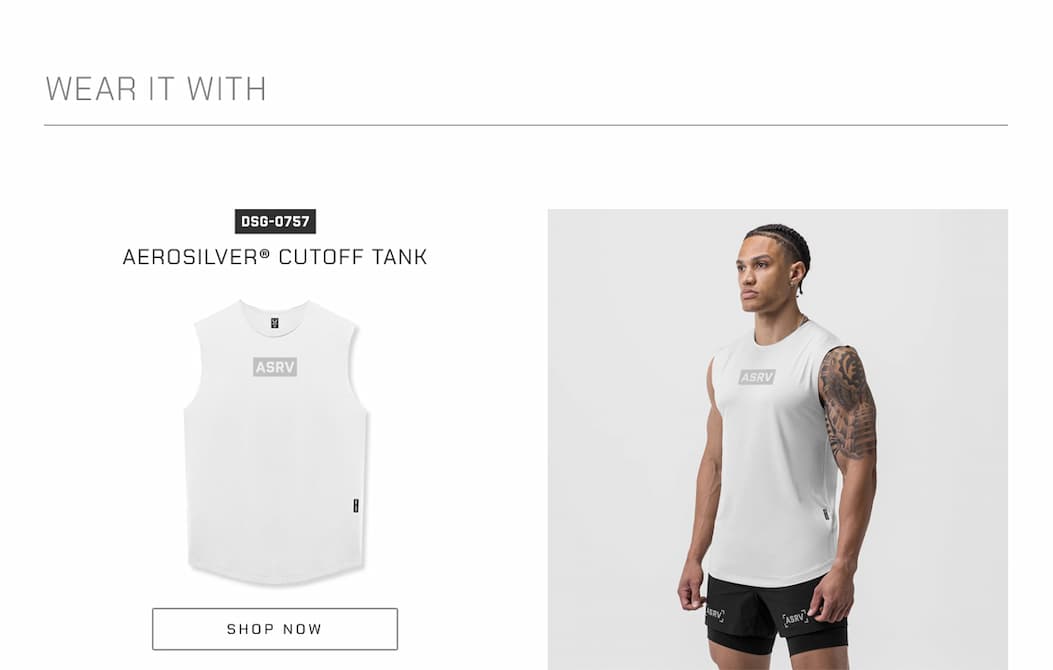 Wear It With - AeroSilver Cutoff Tank