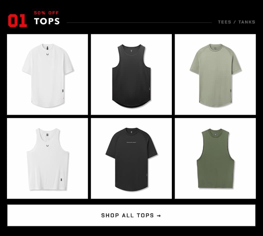 50% OFF TOPS