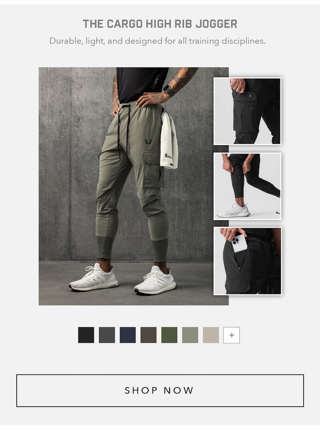 The Cargo High Rib Jogger