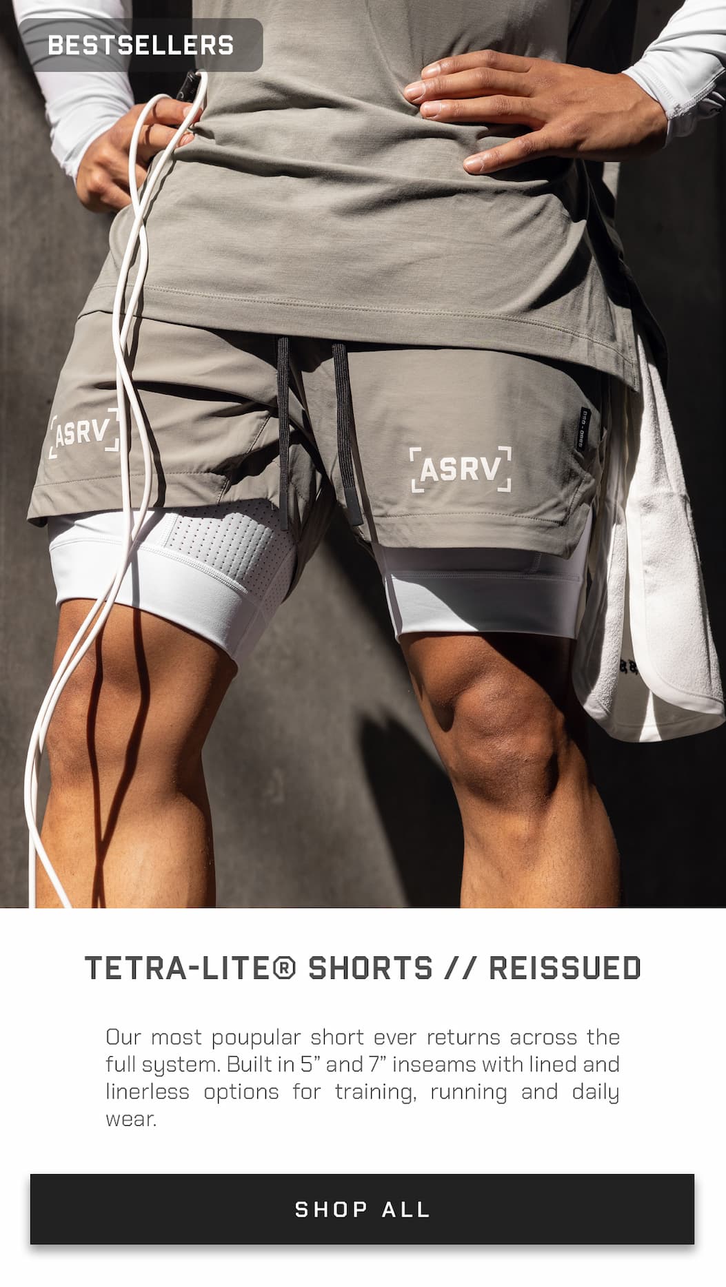 Our most poupular short ever returns across the full system. Built in 5” and 7” inseams with lined and linerless options for training, running and daily wear.
