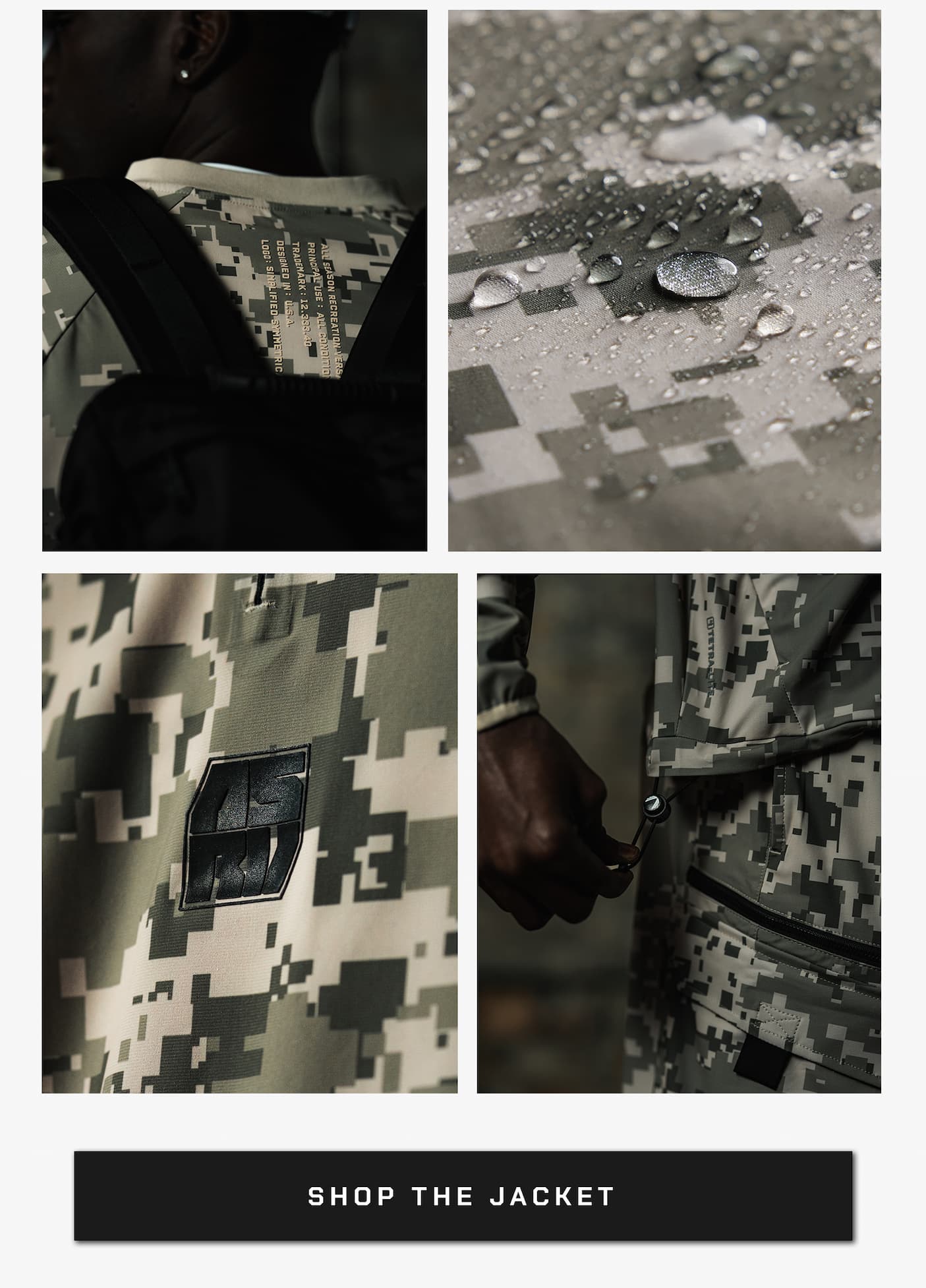 Tetra-Lite® Blade Collar Zip Jacket - Digital Camo