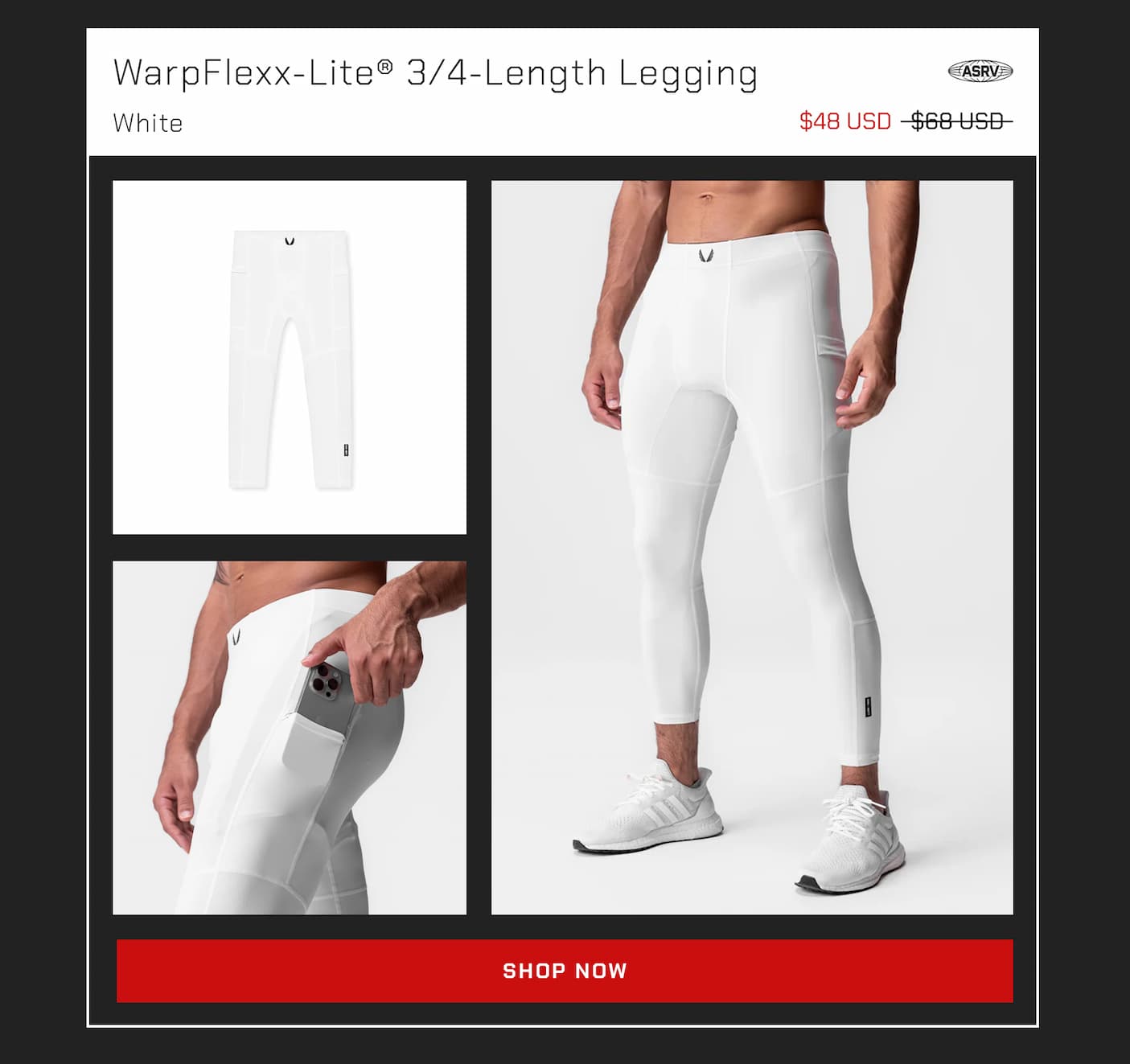 WarpFlexx-Lite® 3/4-Length Legging
