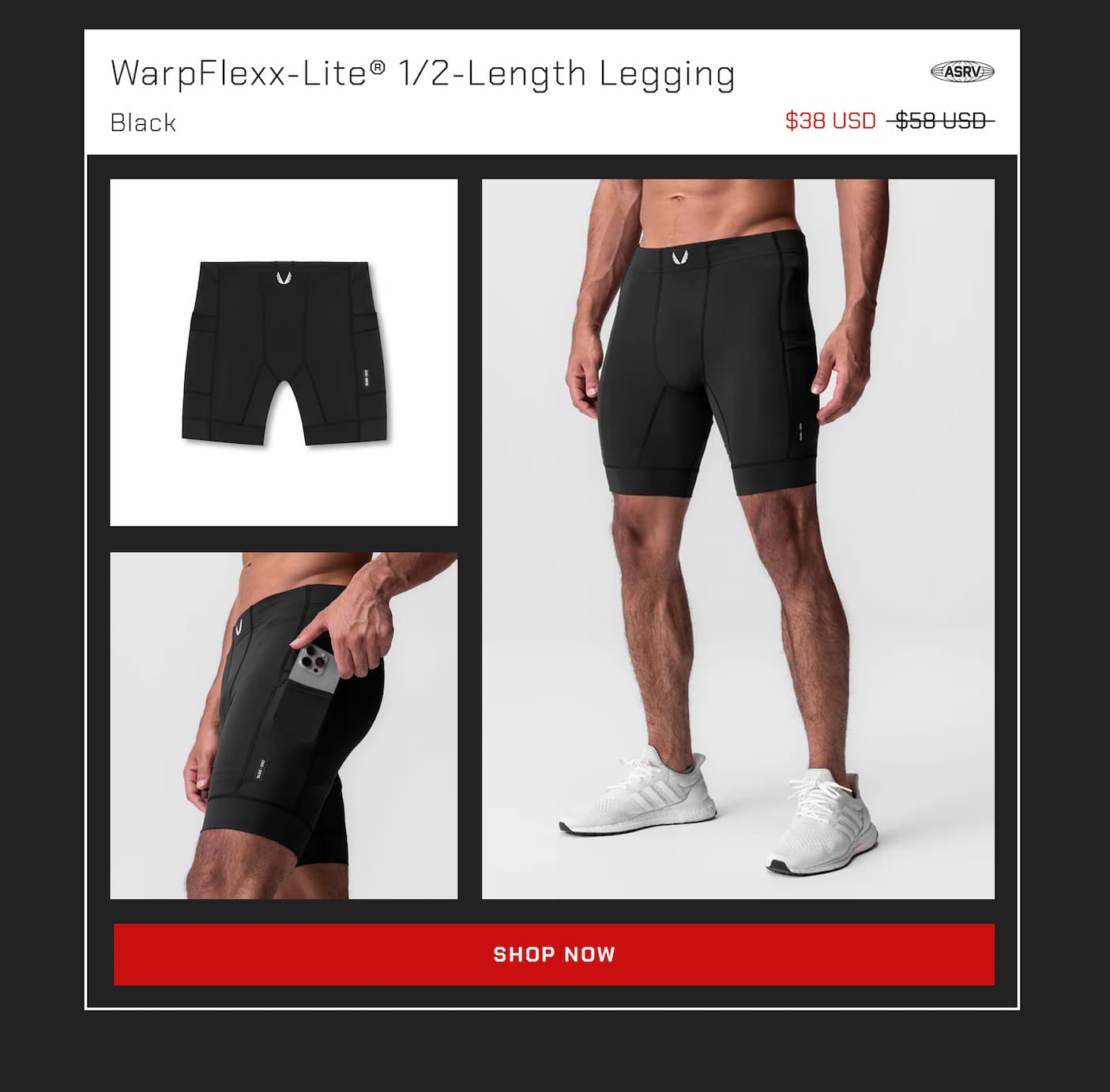 WarpFlexx-Lite® 1/2-Length Legging