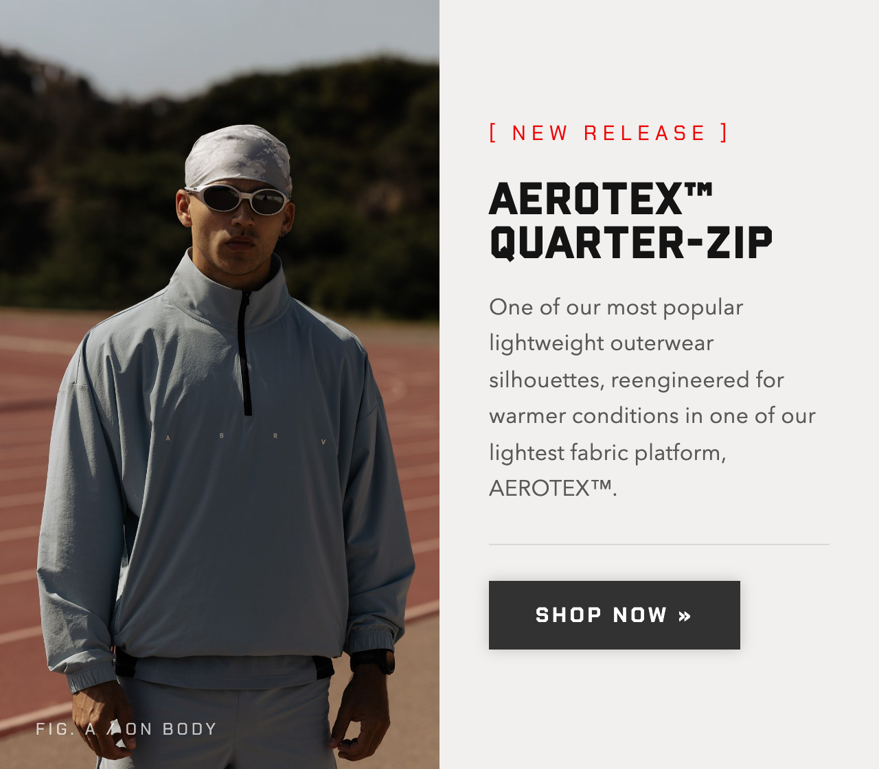 One of our most popular lightweight outerwear silhouettes, reengineered for warmer conditions in one of our lightest fabric platform, AEROTEX™.