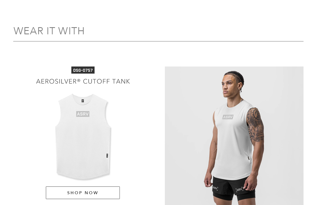 Wear It With - AeroSilver Cutoff Tank