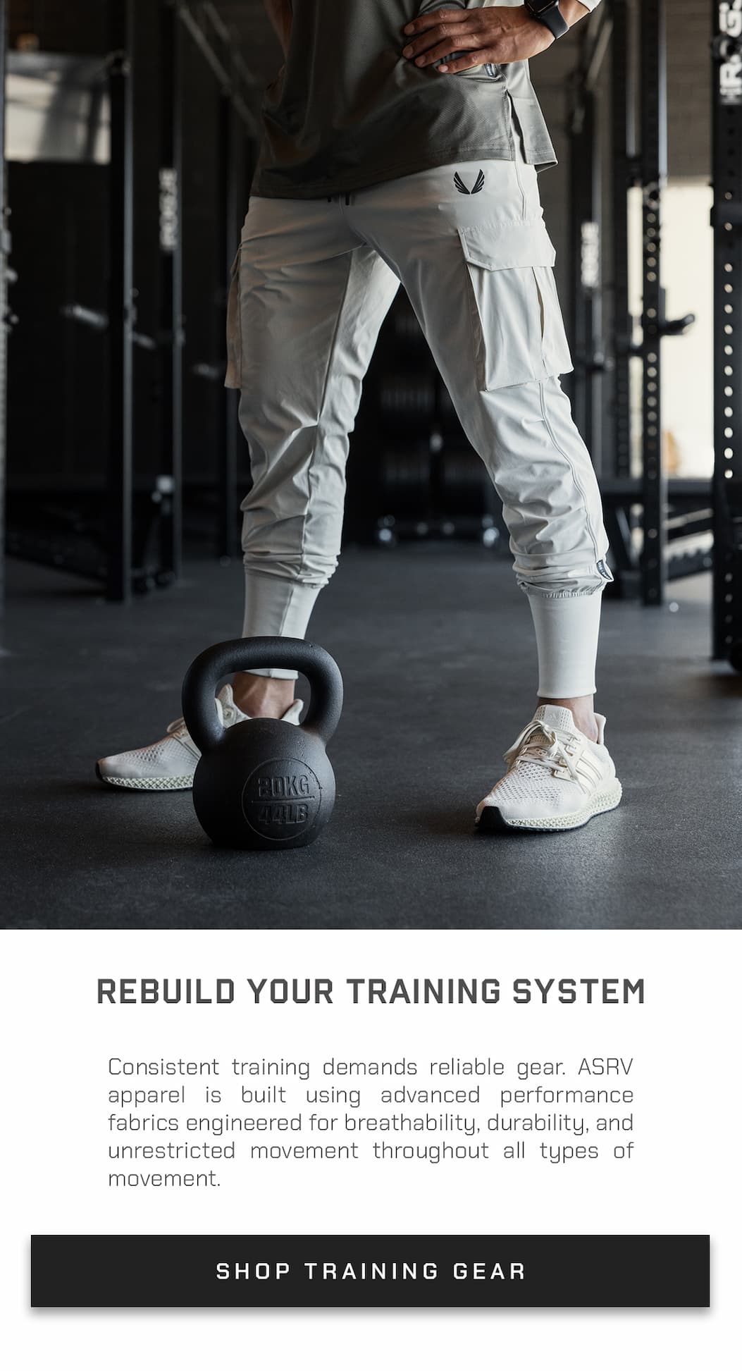 Consistent training demands reliable gear. ASRV apparel is built using advanced performance fabrics engineered for breathability, durability, and unrestricted movement throughout all types of movement. 
