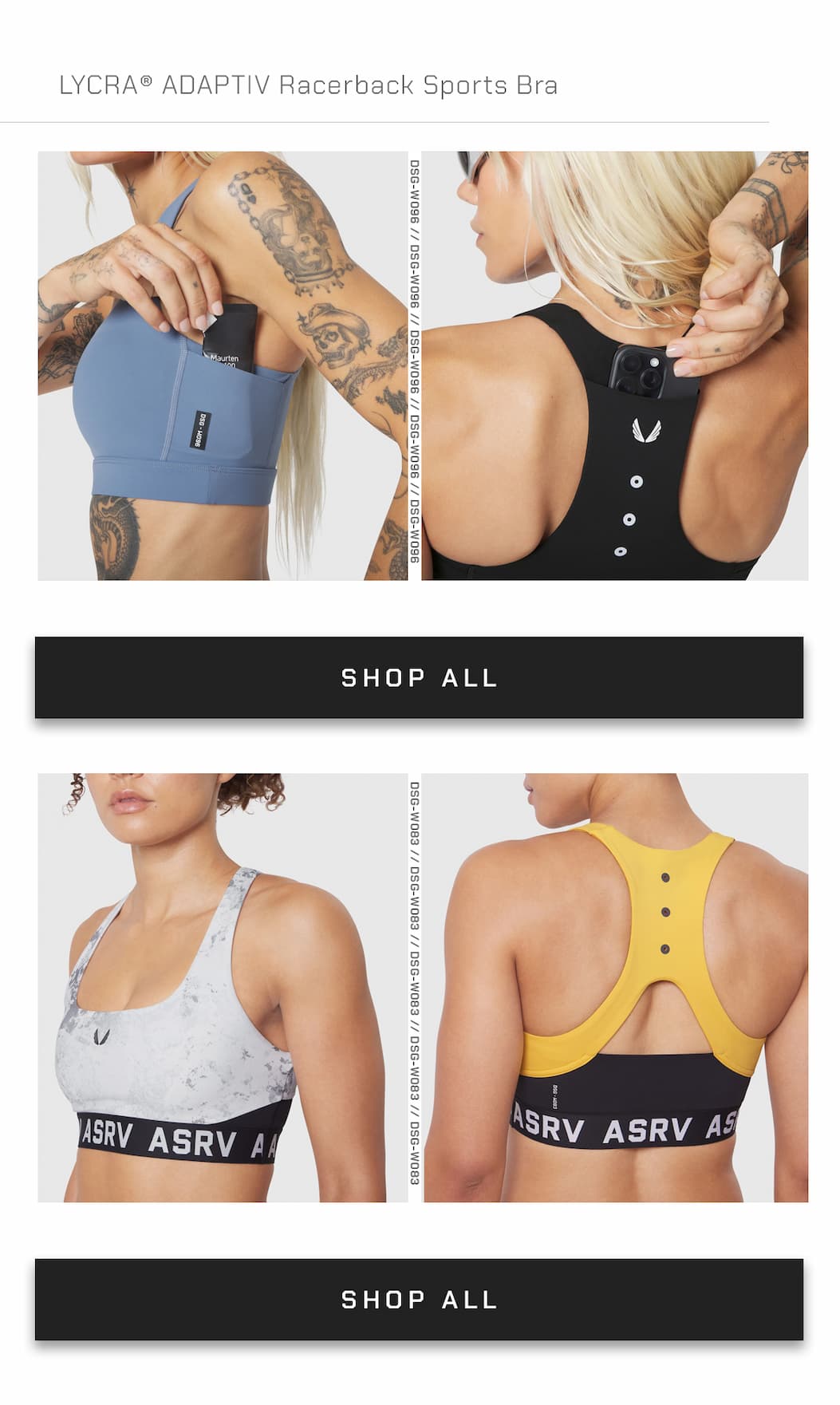 LYCRA® ADAPTIV Racerback Sports Bra