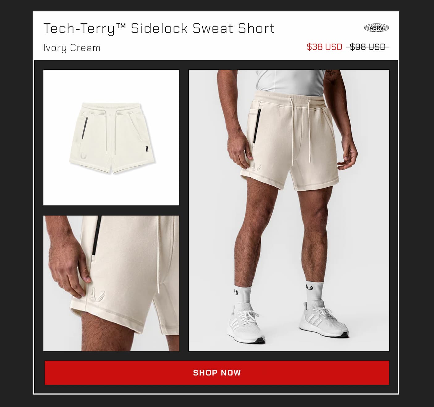 Tech-Terry™ Sidelock Sweat Short