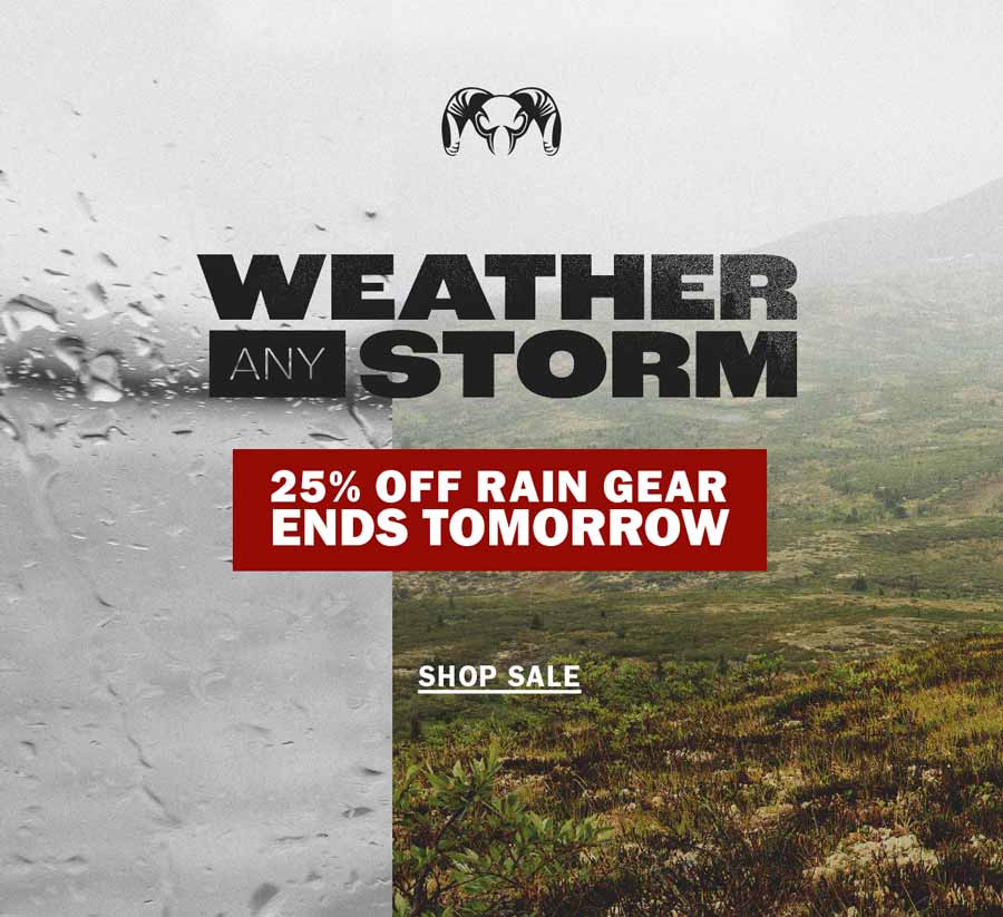 25% Off Rain Gear