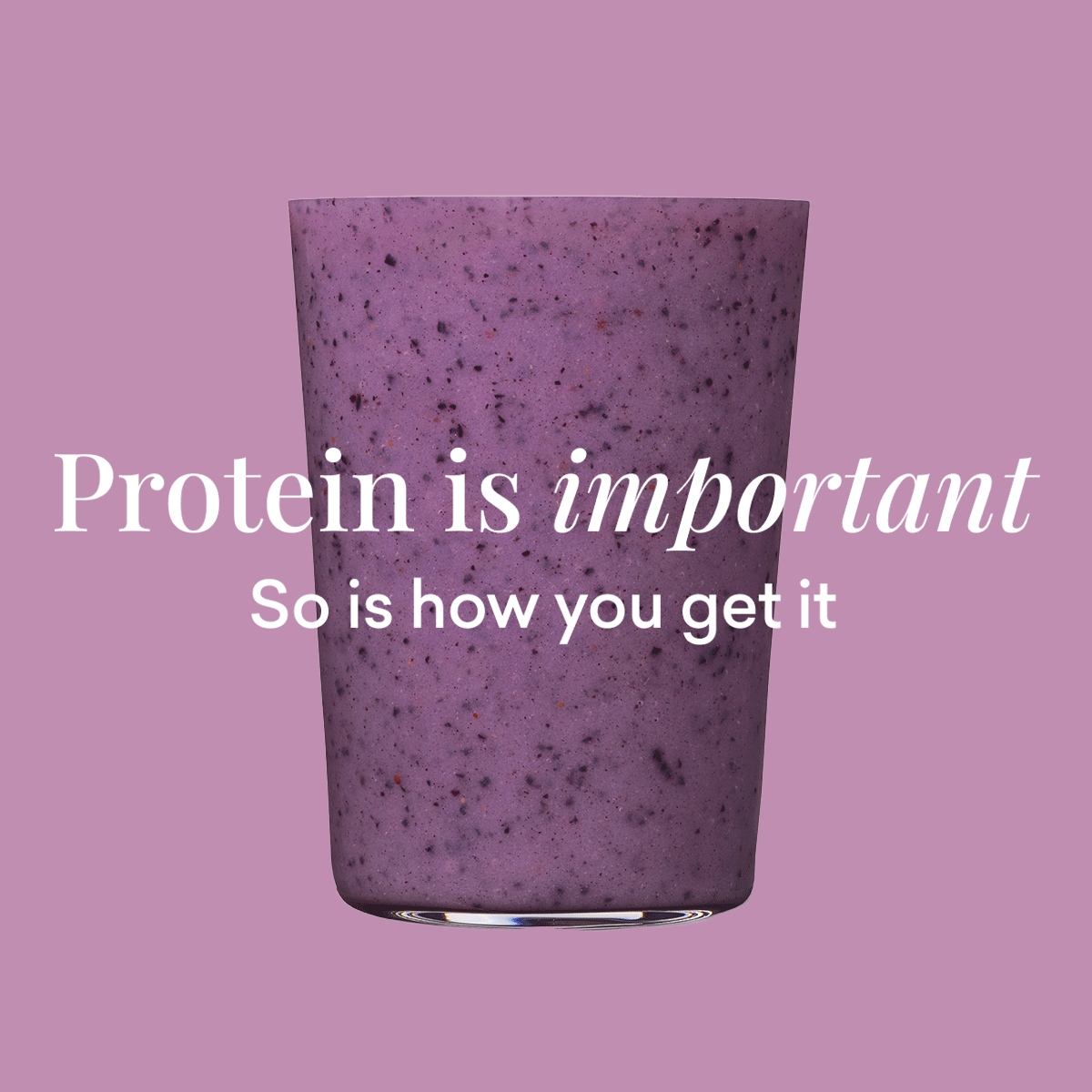 mixed berry protein smoothie
