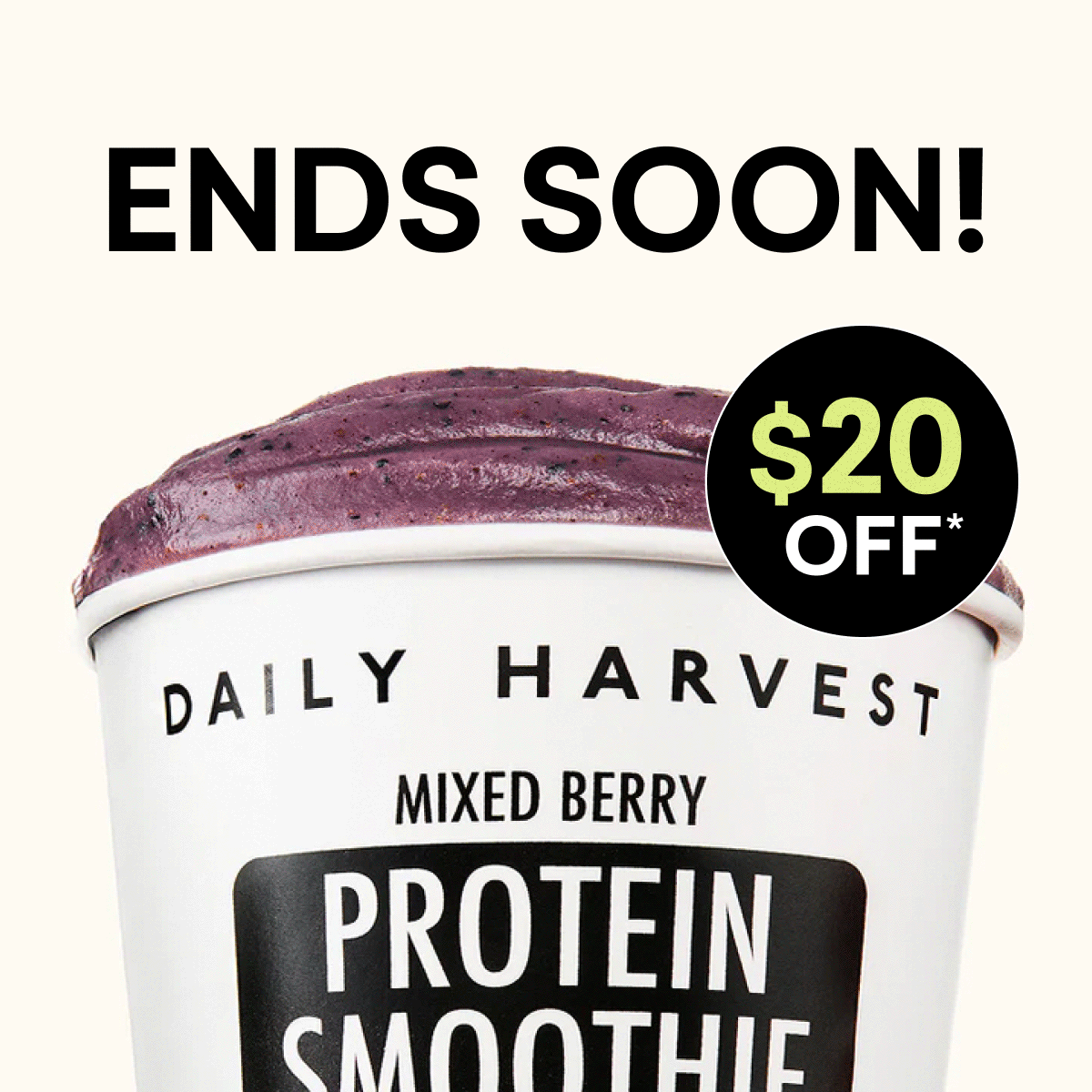 ENDS SOON! $20 OFF
