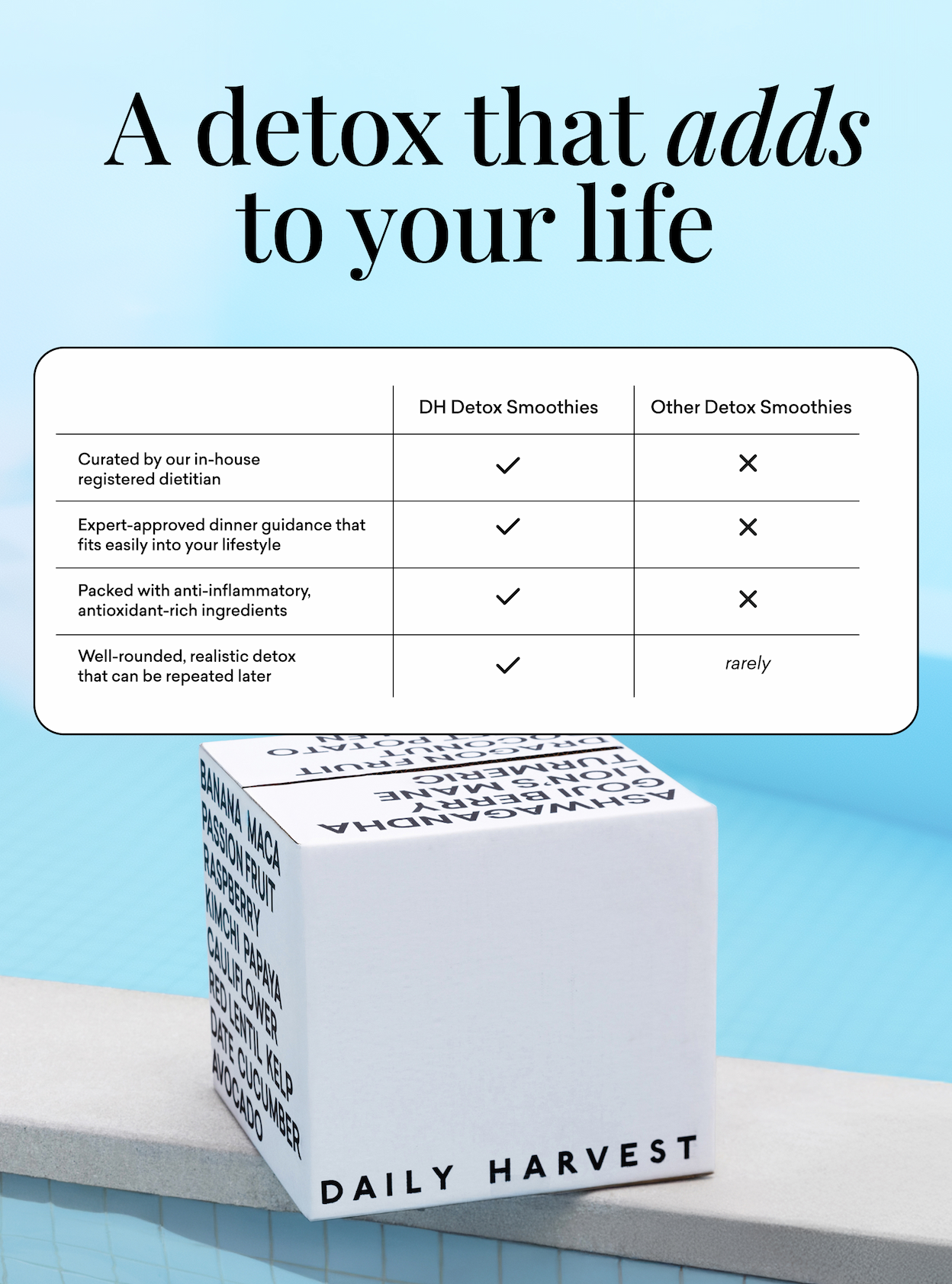 A detox that adds to your life A detox that adds to your life