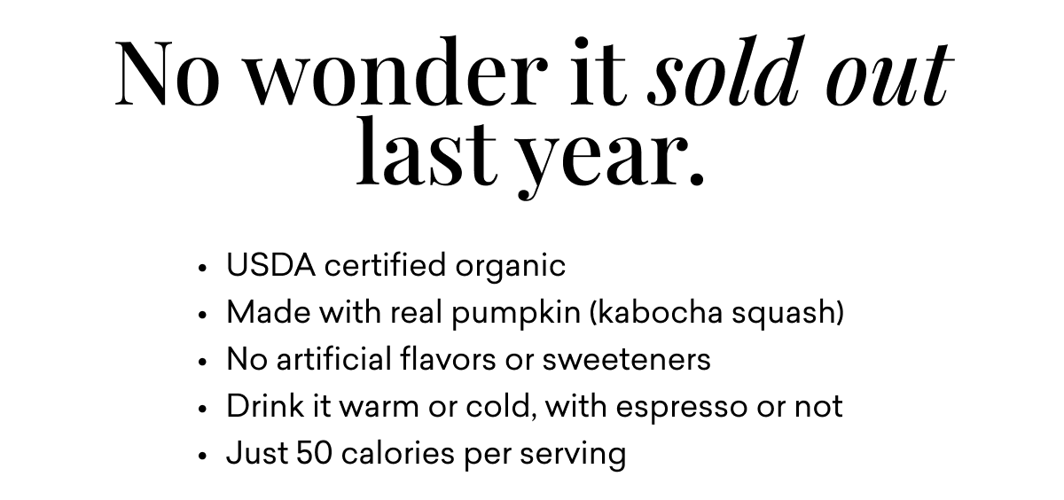 No wonder it sold out last year. No wonder it sold out last year.