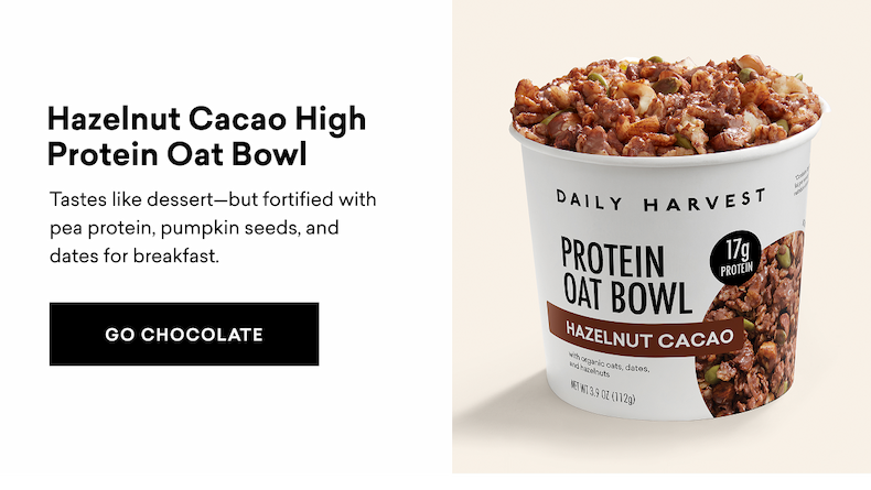 Hazelnut Cacao High Protein Oat Bowl