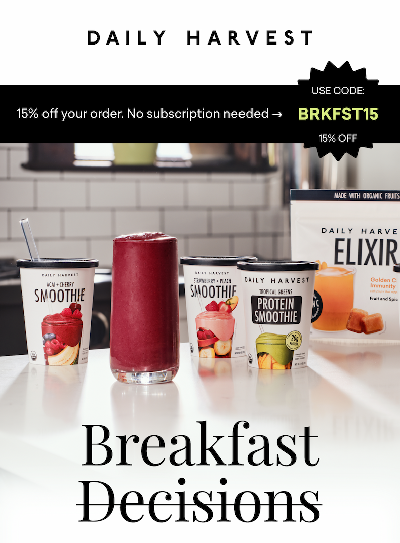 15% off your order. No subscription needed. 