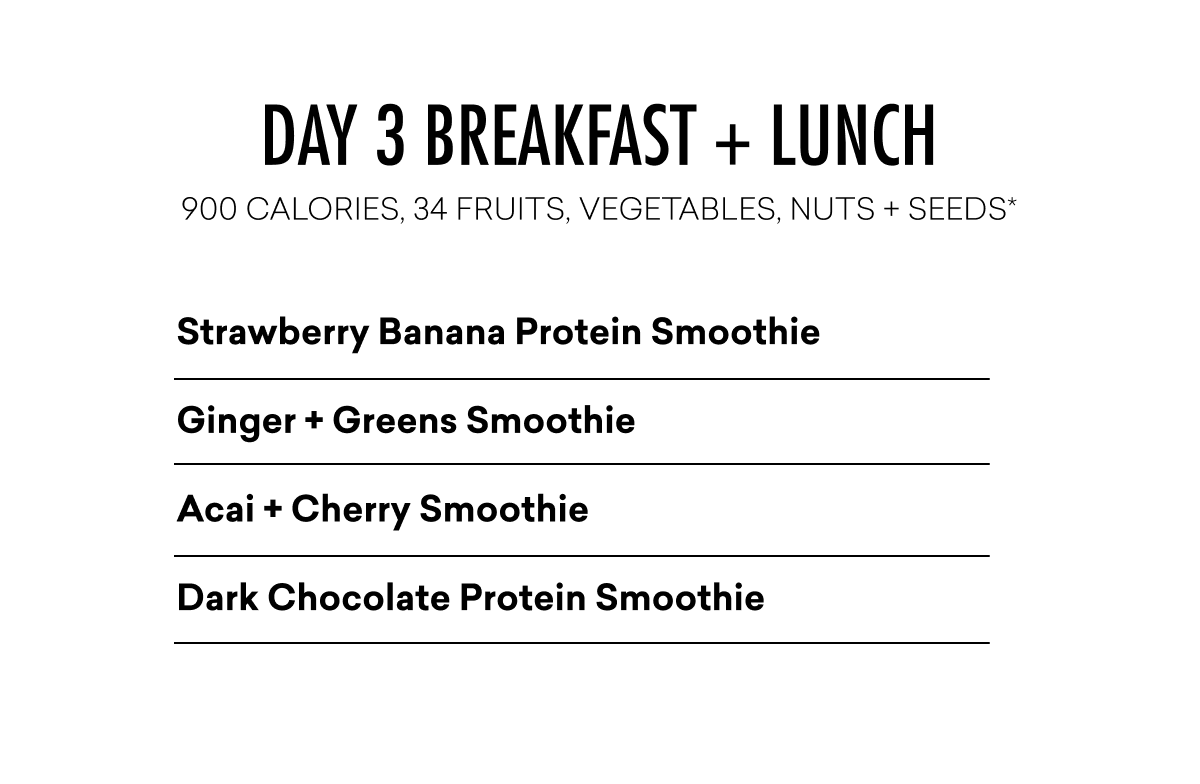 DAY 3 BREAKFAST + LUNCH