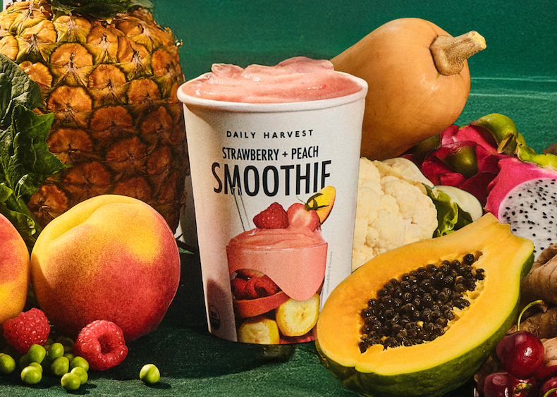 Strawberry + Peach Smoothie