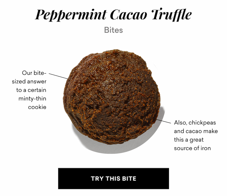 peppermint cacao truffle