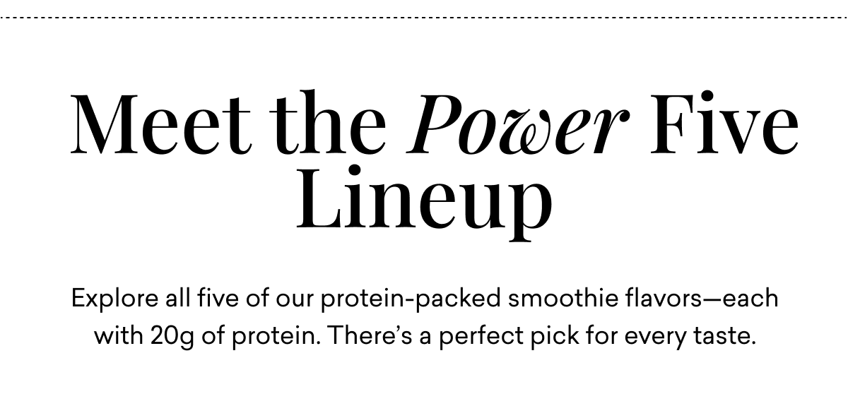 Meet the Power Five Lineup Meet the Power Five Lineup