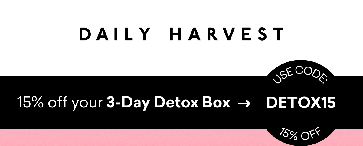 15% off your 3-Day Detox Box