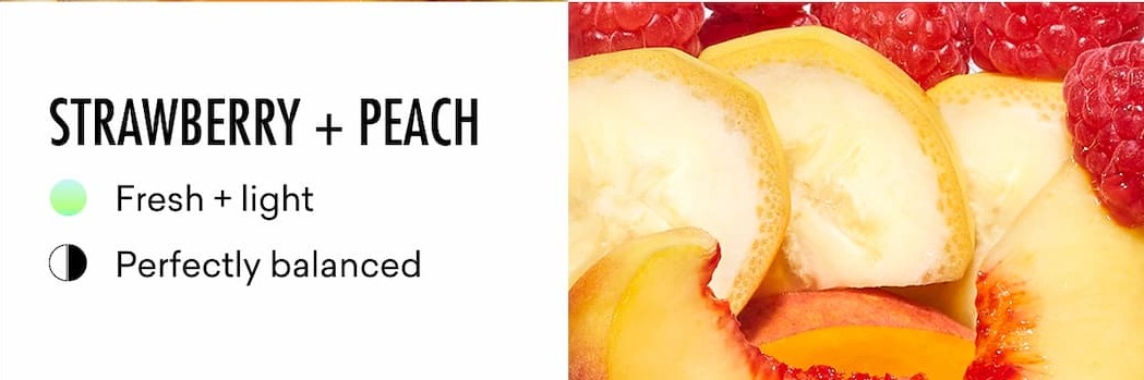 STRAWBERRY + PEACH