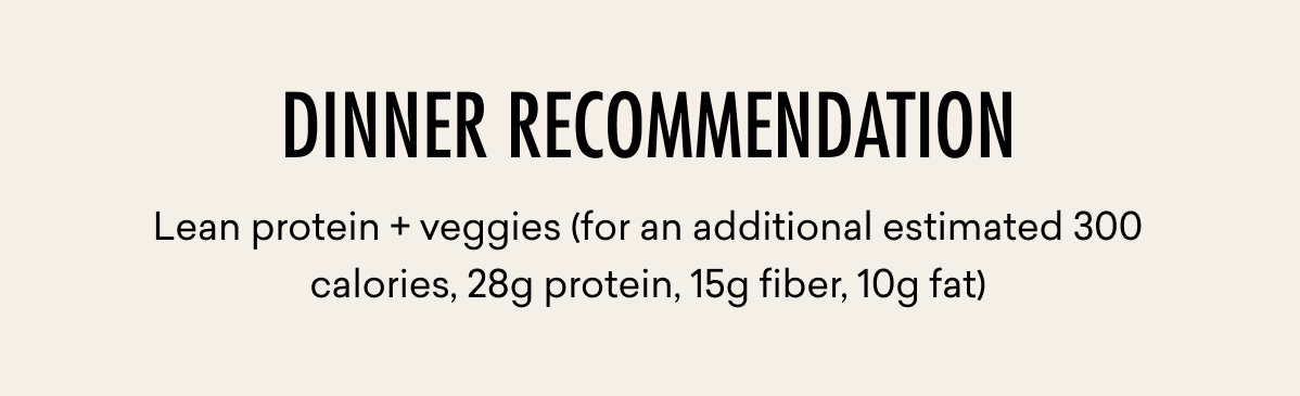 DINNER RECOMMENDATION