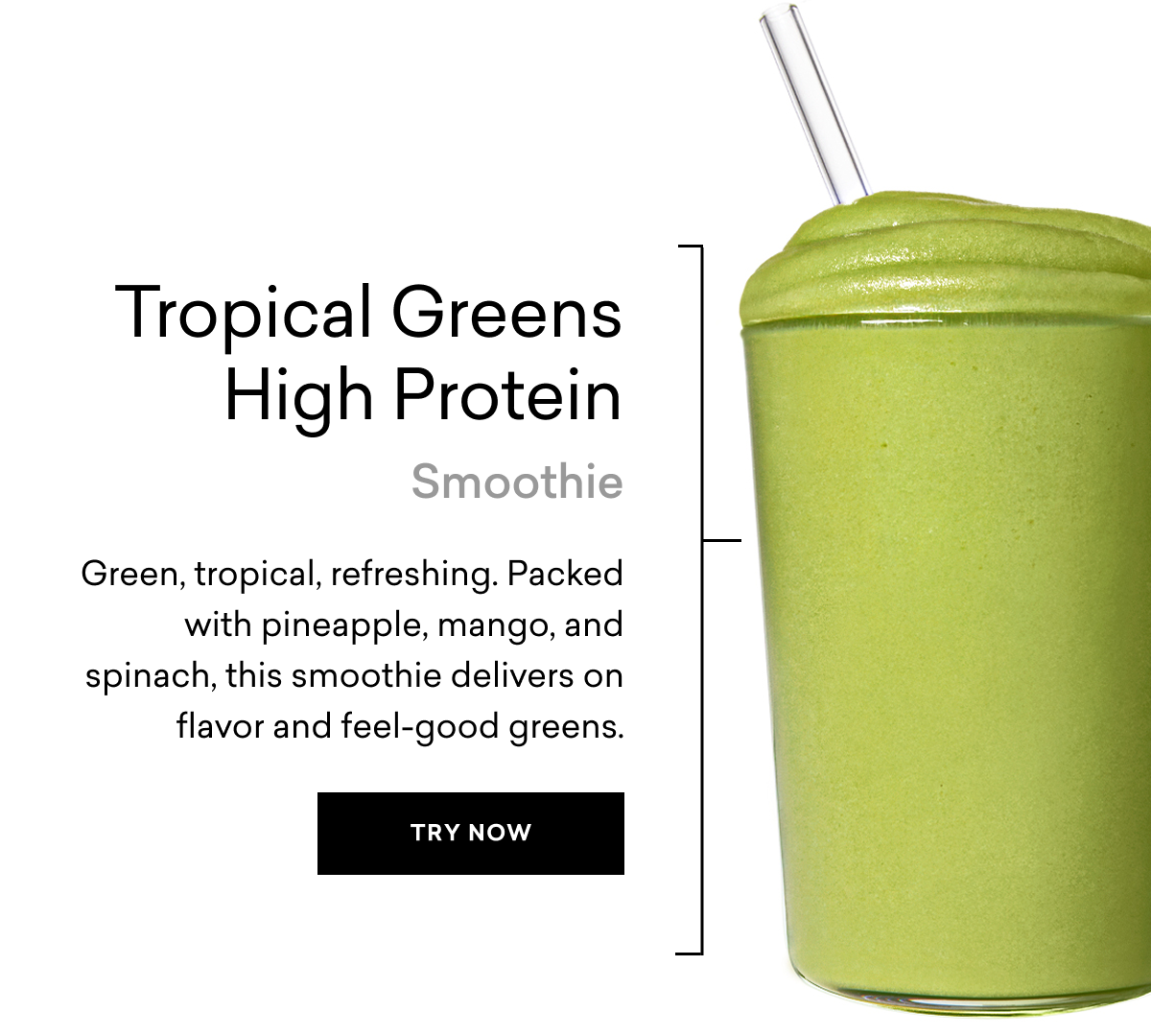 Tropical Greens High Protein Smoothie Tropical Greens High Protein Smoothie