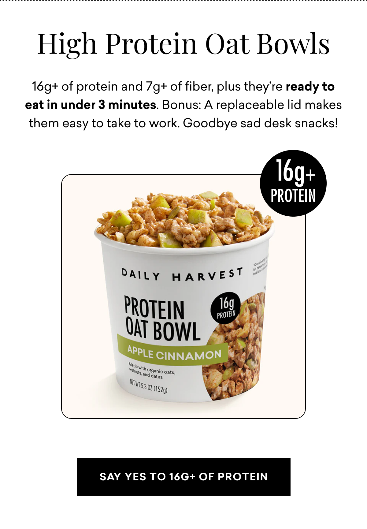 High Protein Oat Bowls