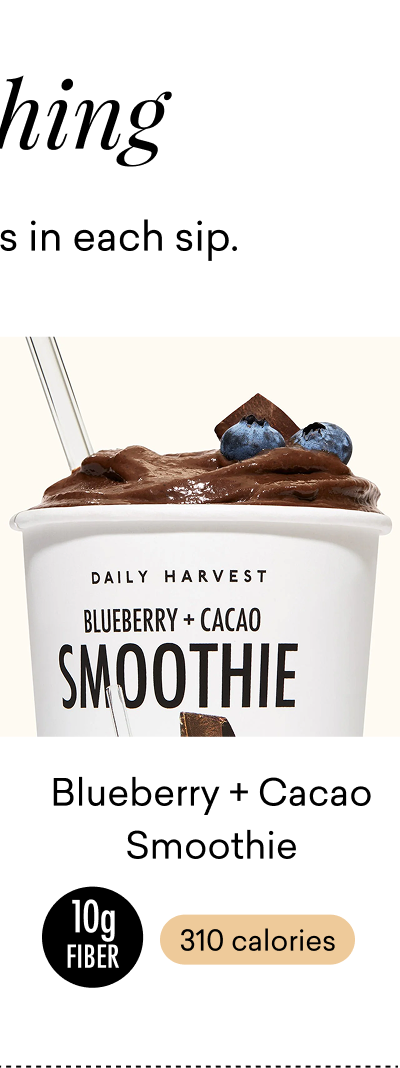 Blueberry + Cacao Smoothie