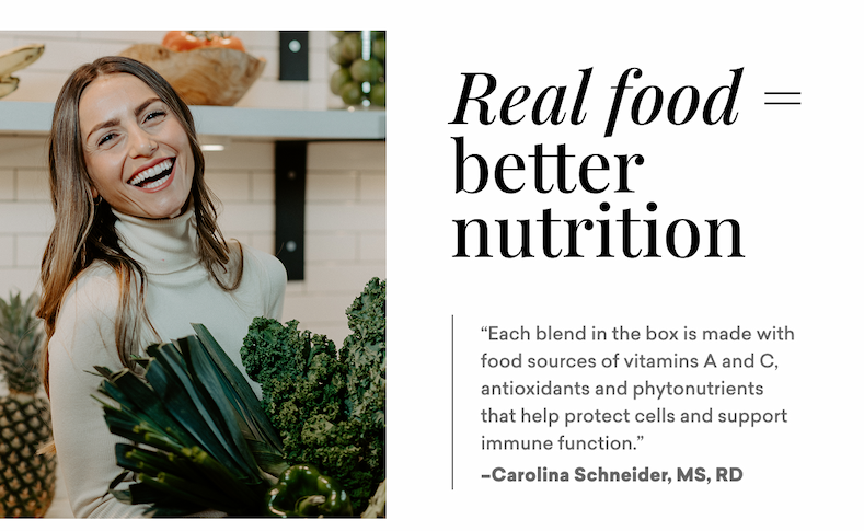 Real food = better nutrition