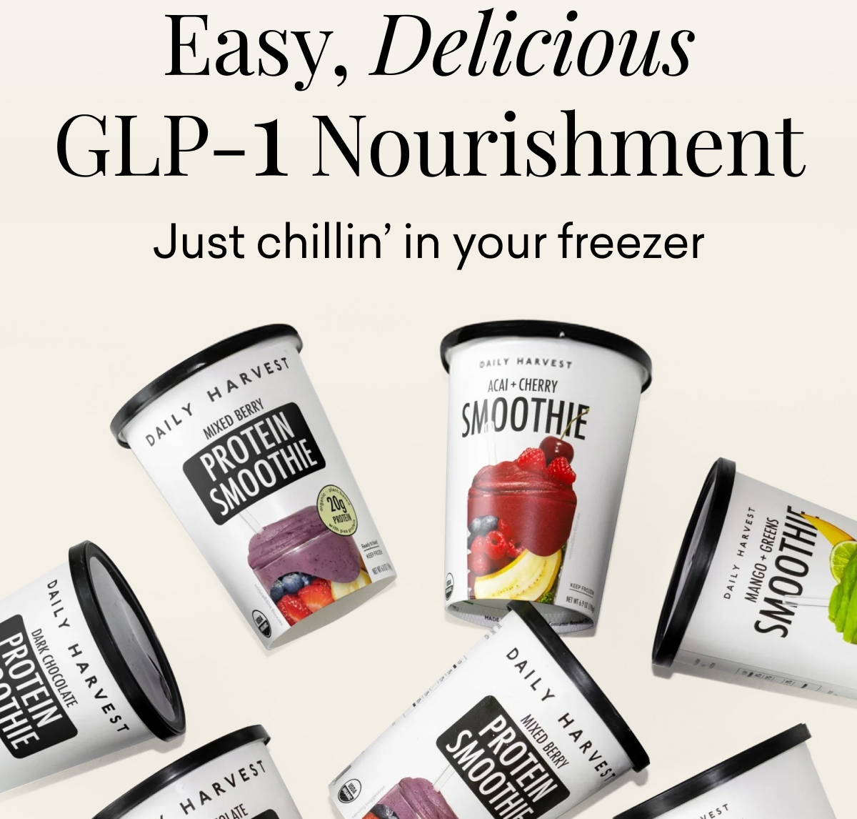 Easy, Delicious GLP-1 Nourishment | Just chillin' in your freezer